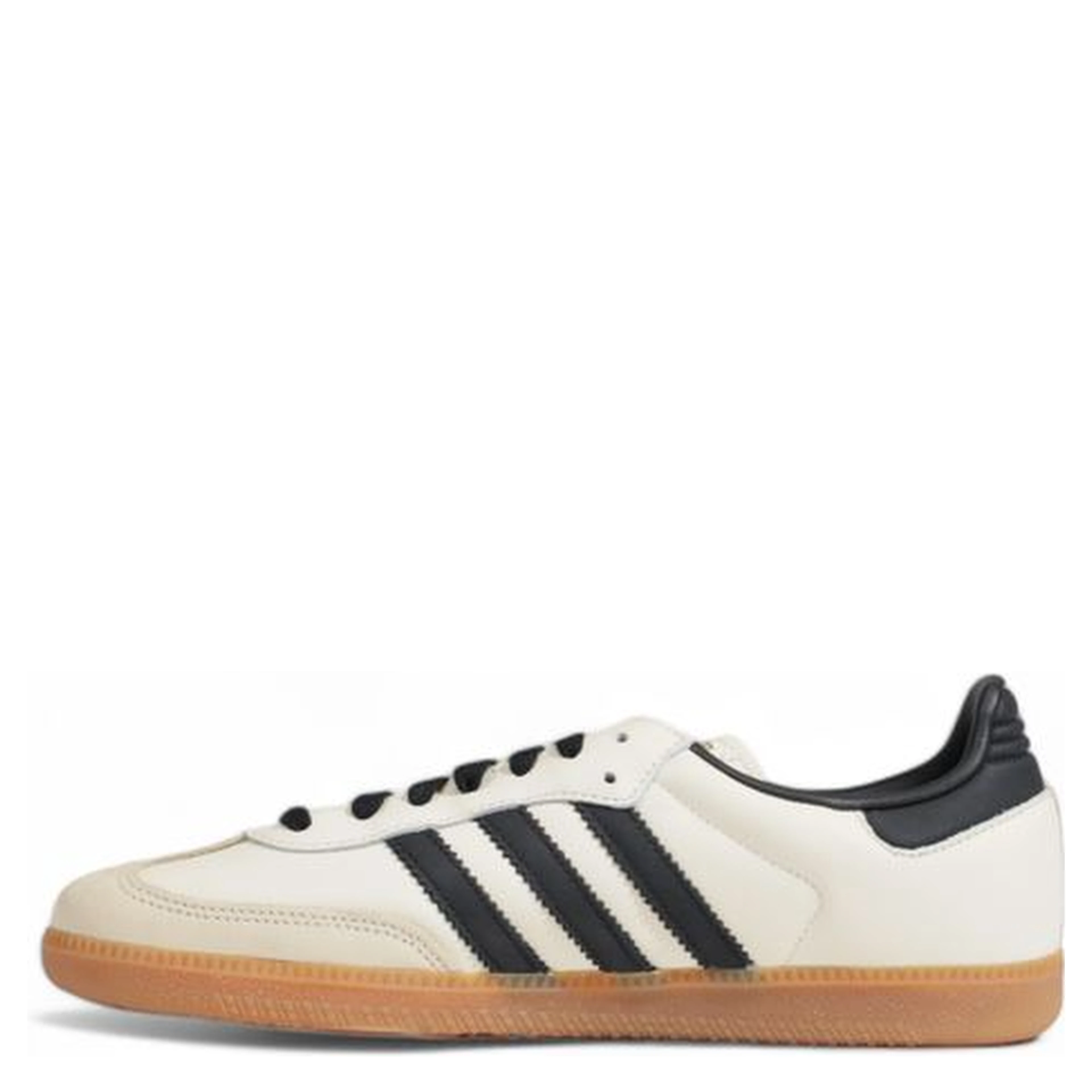 Beige Leather Athletic Sneakers