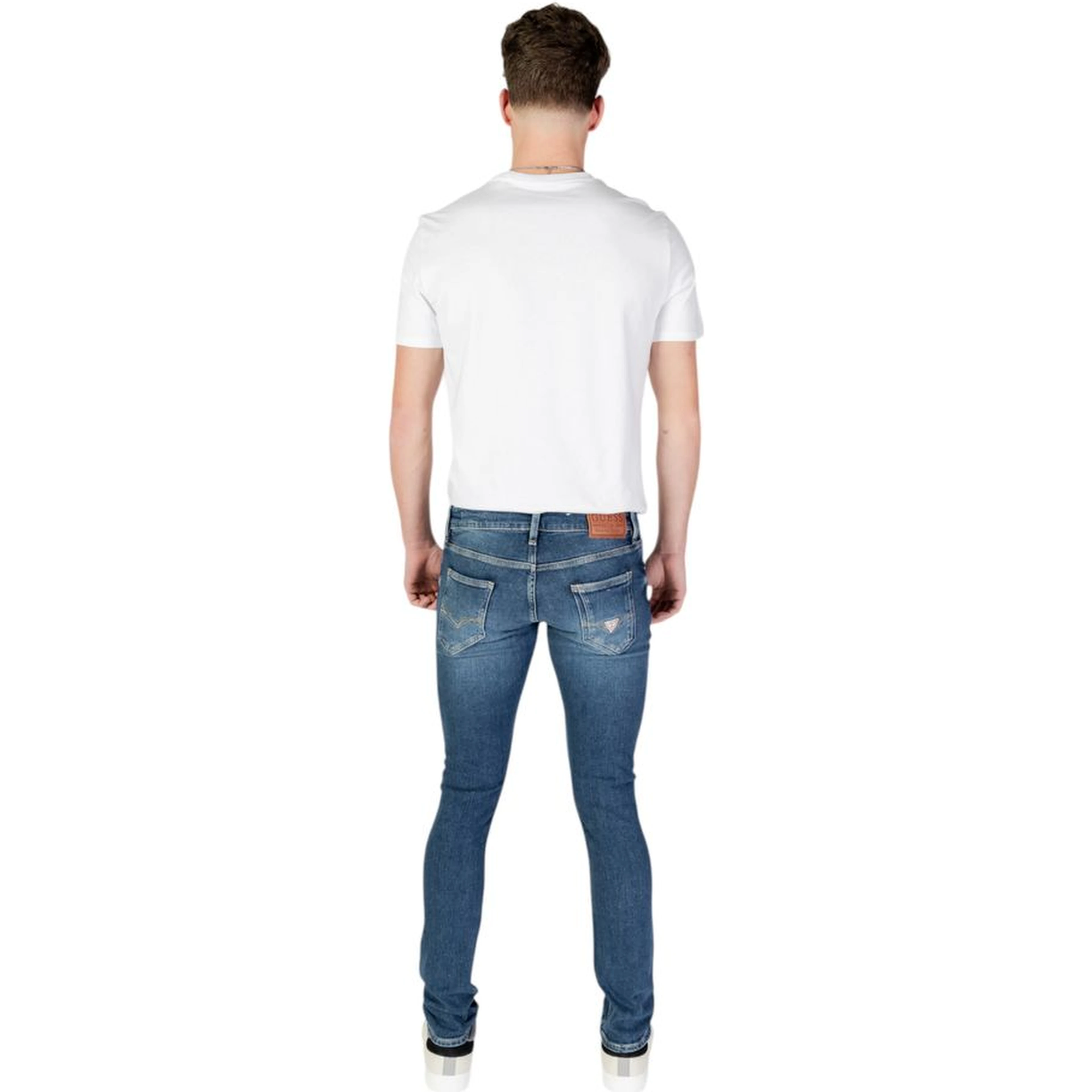 Blue Cotton Skinny Jeans