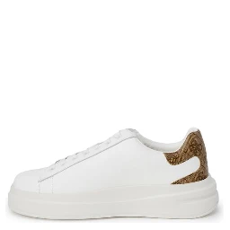 White Polyethylene Low Top Sneakers