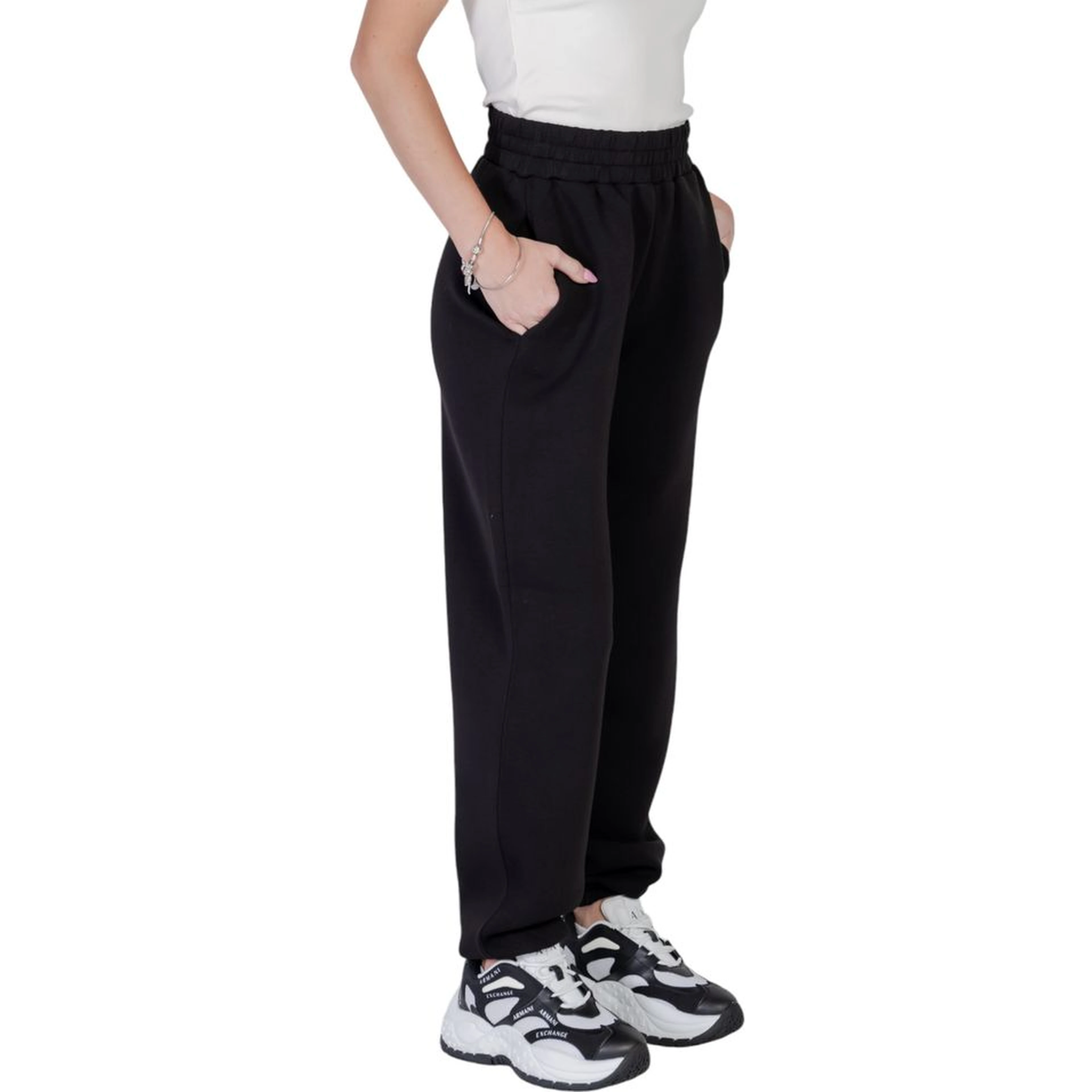 Black Viscose Joggers (Workout Pants)