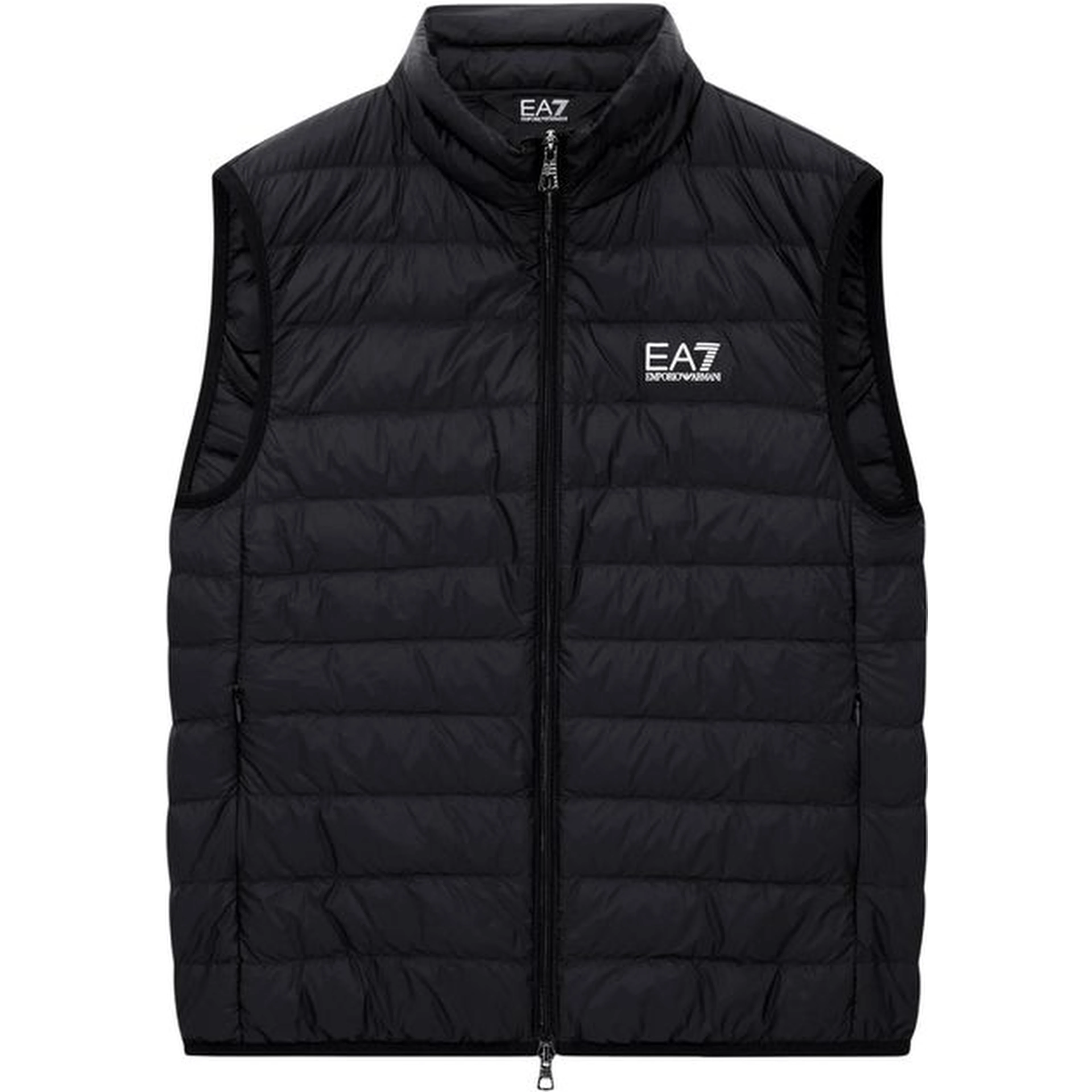 Black Polyamide Sleeveless Jacket