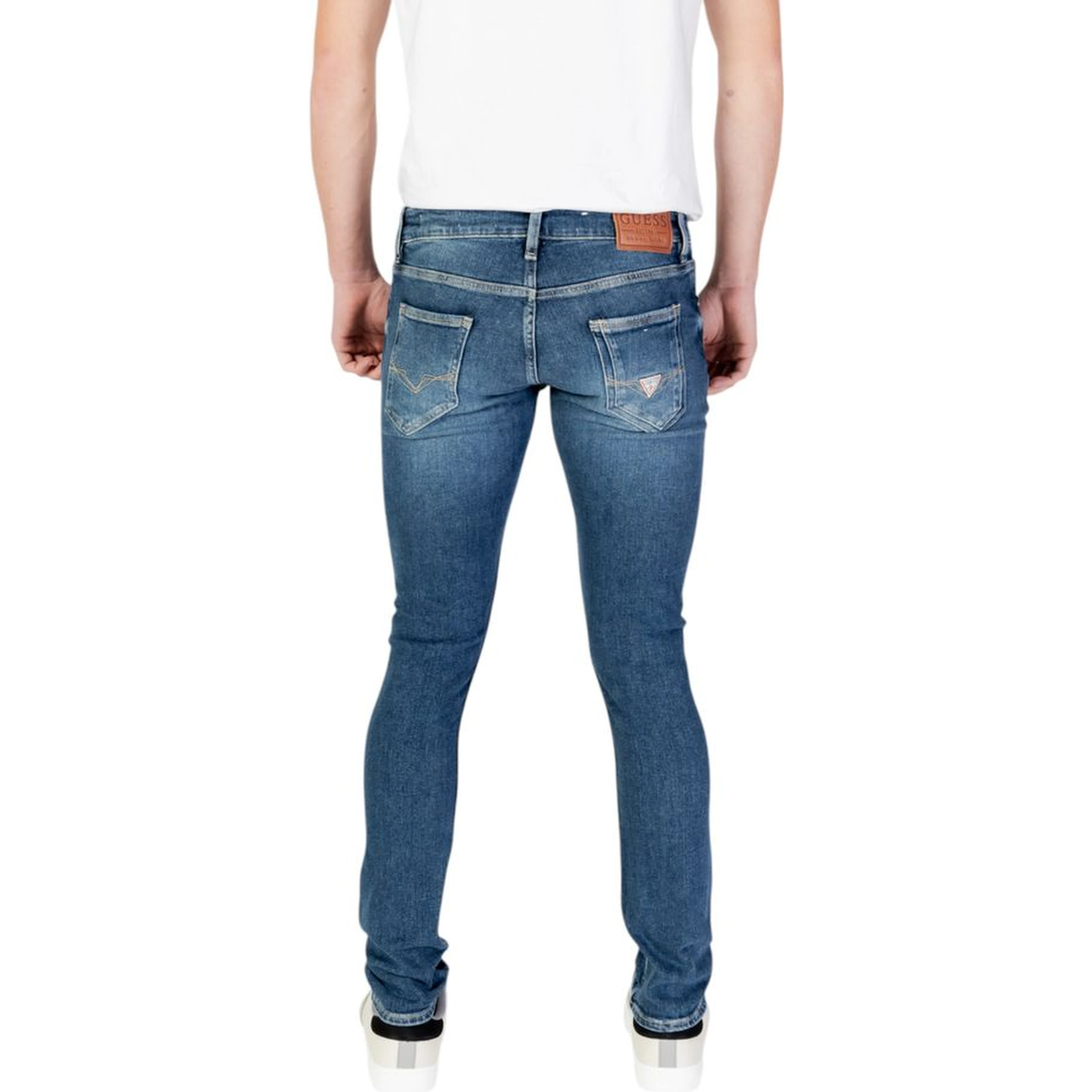 Blue Cotton Skinny Jeans