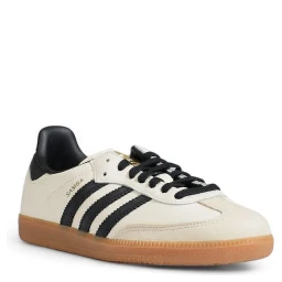 Beige Leather Athletic Sneakers