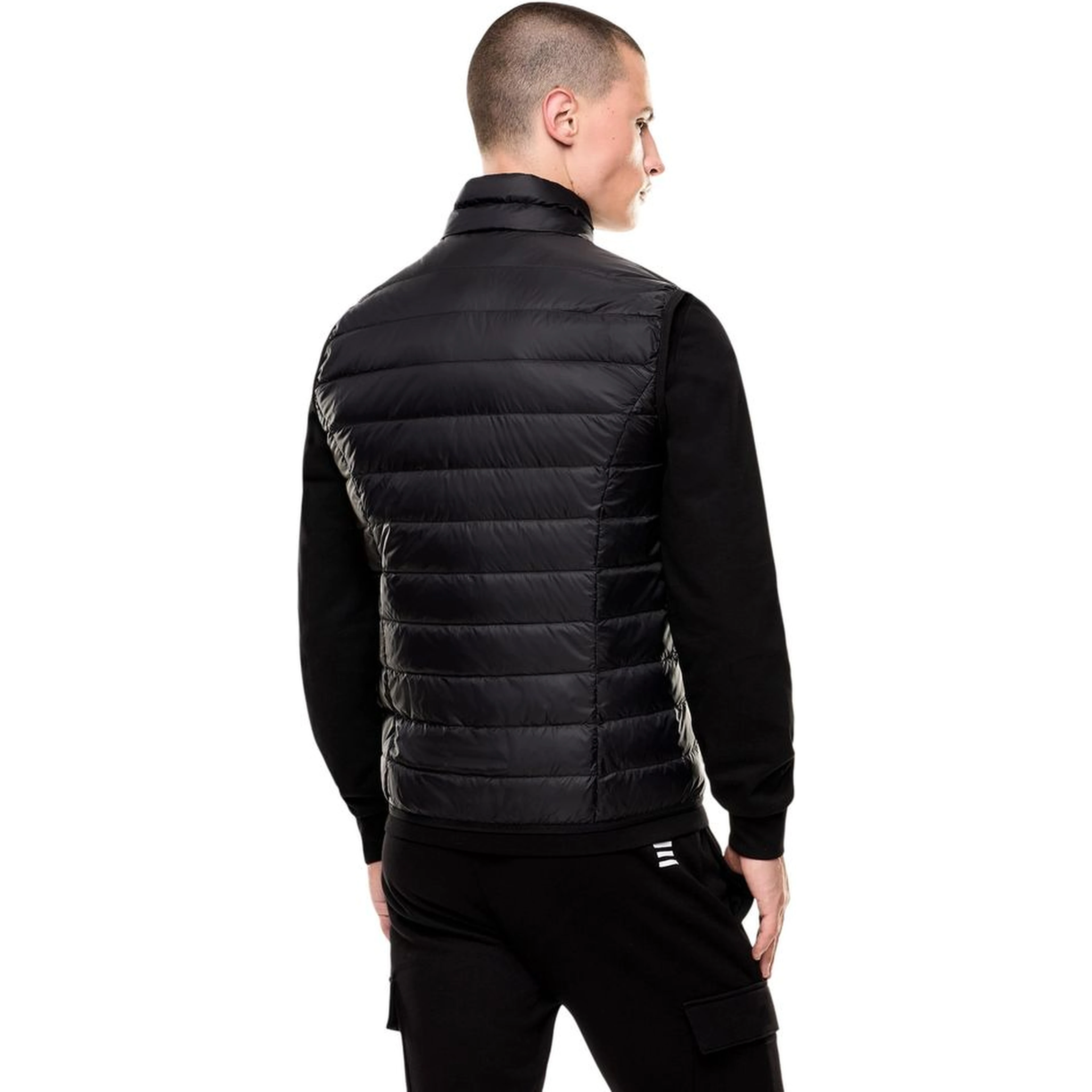 Black Polyamide Sleeveless Jacket