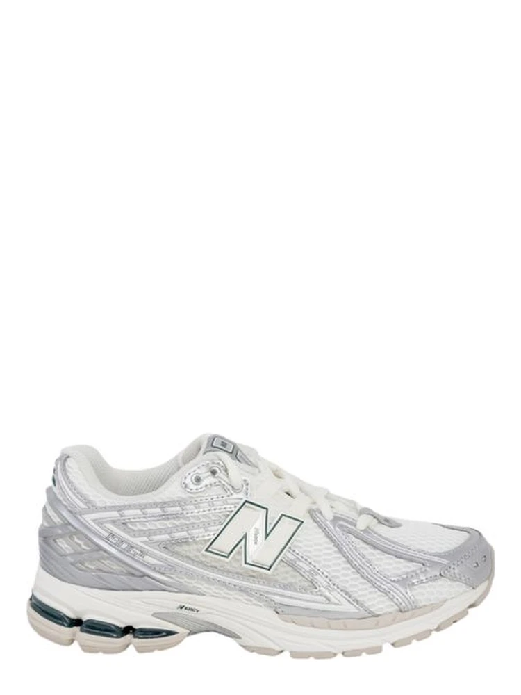 Silver Fabric Athletic Sneakers