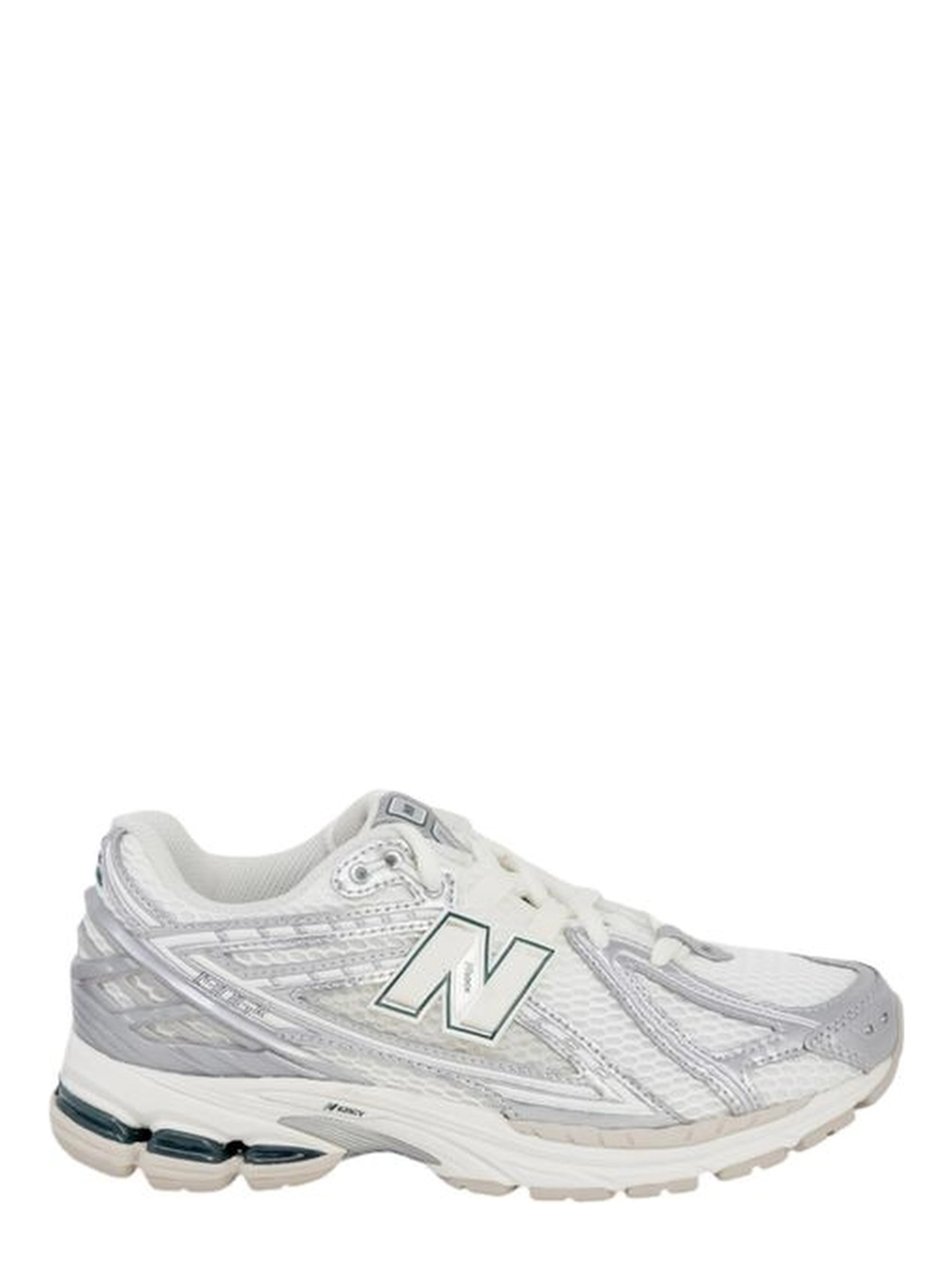 Silver Fabric Athletic Sneakers