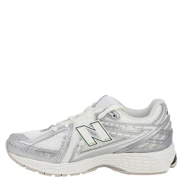 Silver Fabric Athletic Sneakers