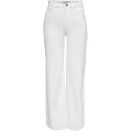 White Cotton Relaxed Fit Jeans