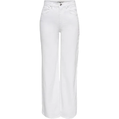 White Cotton Relaxed Fit Jeans