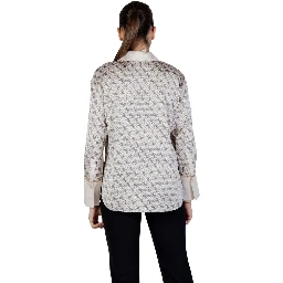 Beige Polyester Blouse