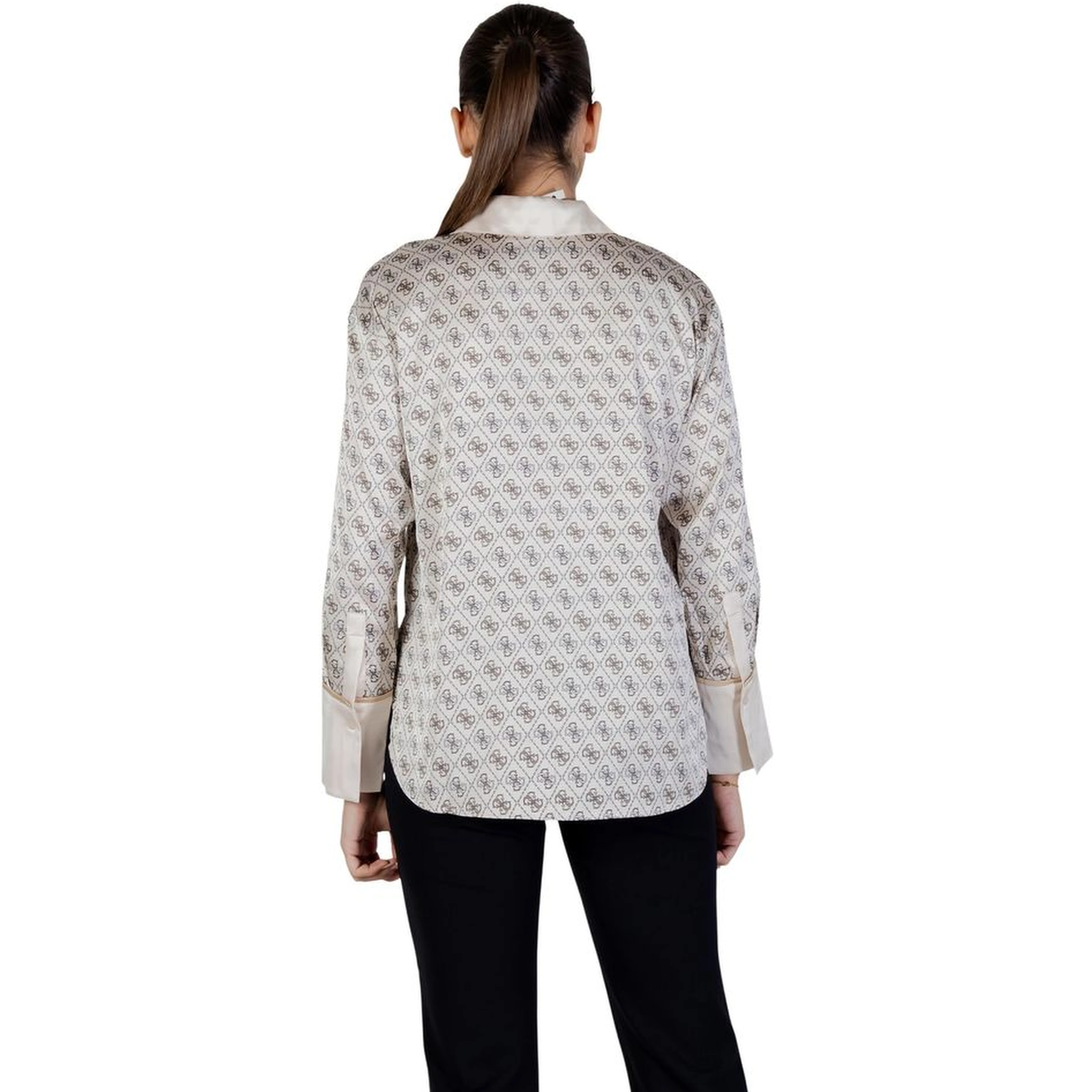 Beige Polyester Blouse