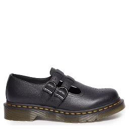 Black Leather Platform Pumps