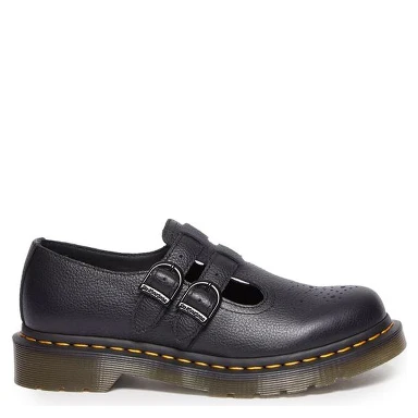 Black Leather Platform Pumps