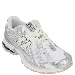 Silver Fabric Athletic Sneakers