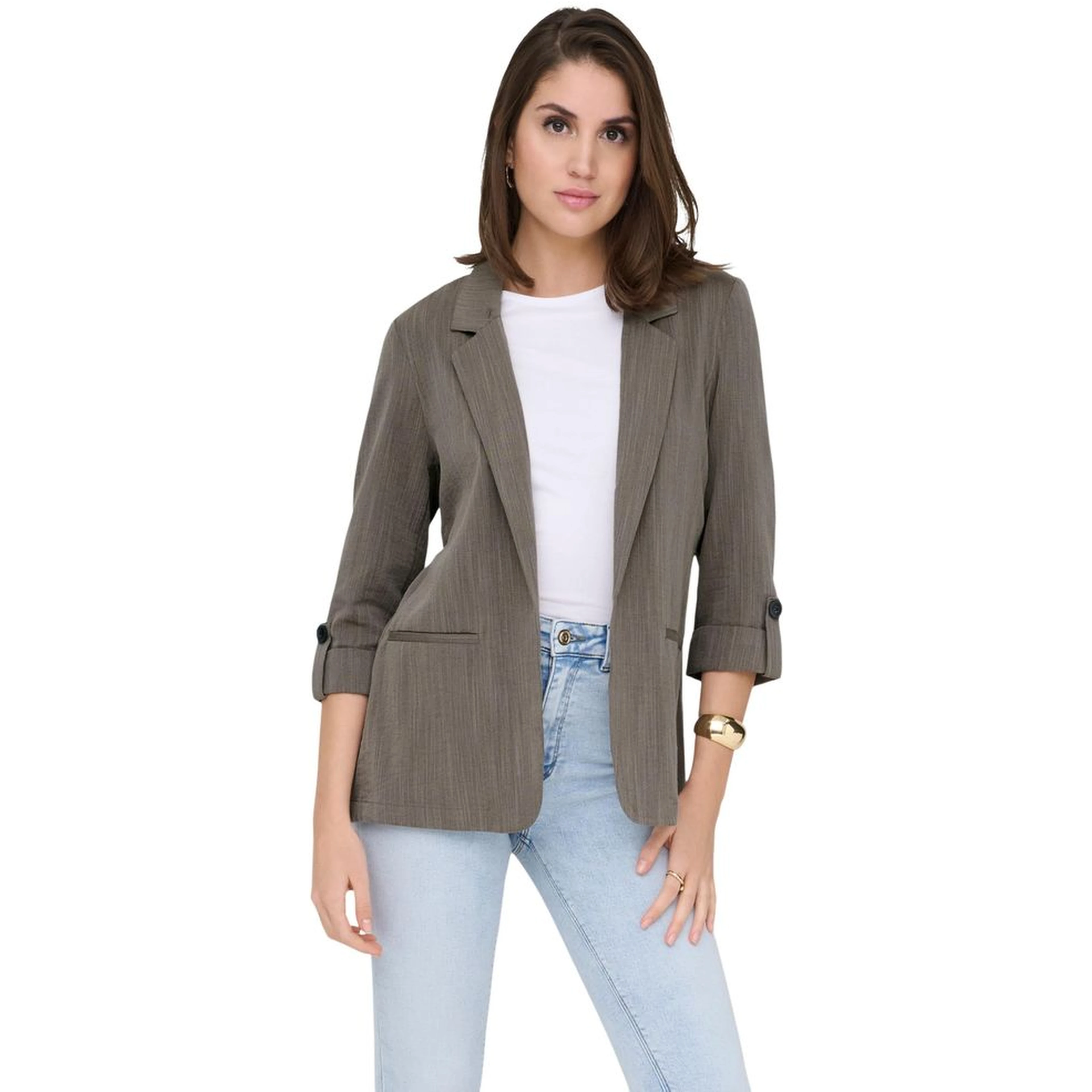Beige Viscose Blazer
