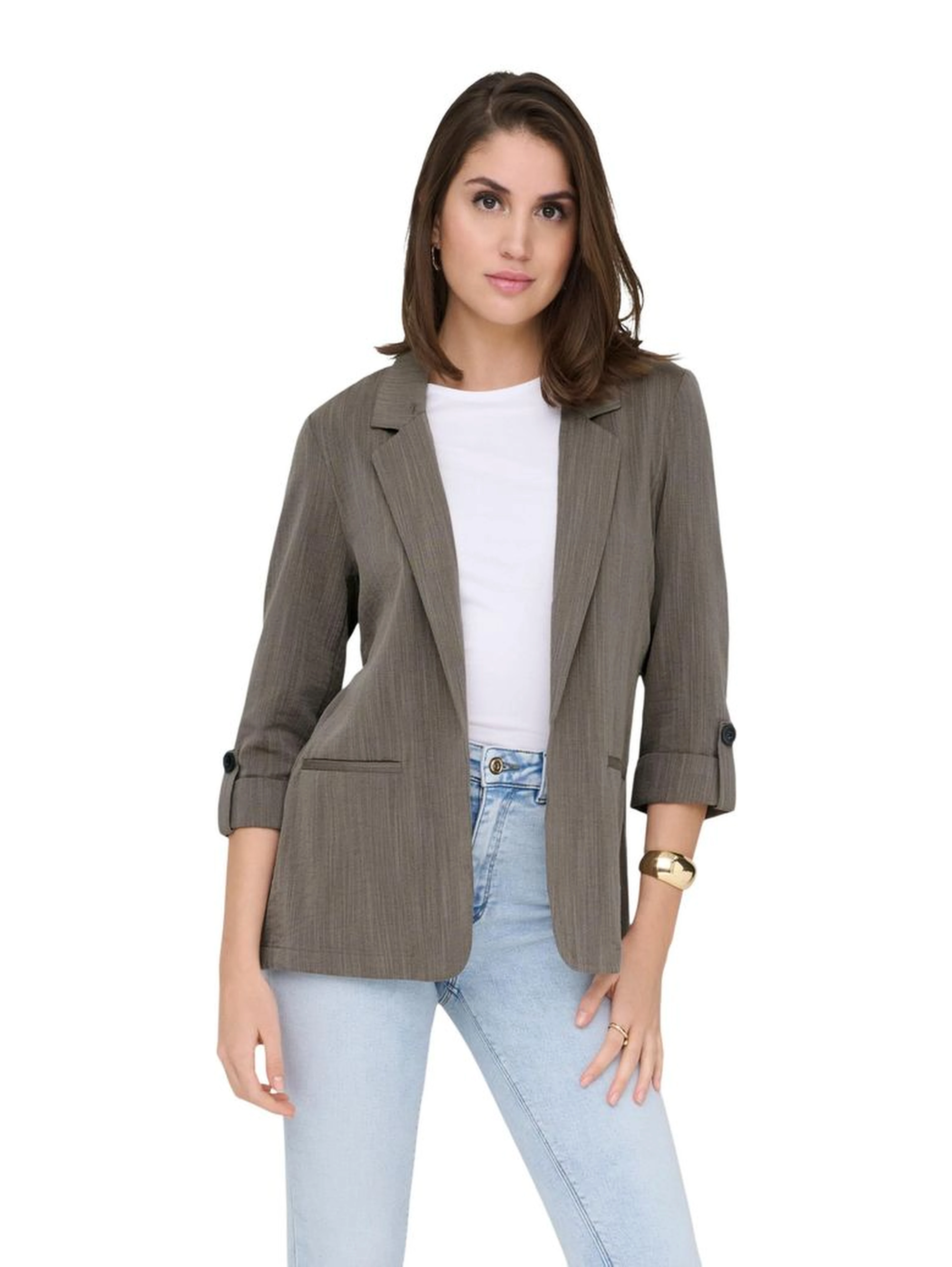 Beige Viscose Blazer