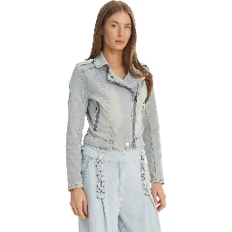 Light Blue Cotton Denim Jacket