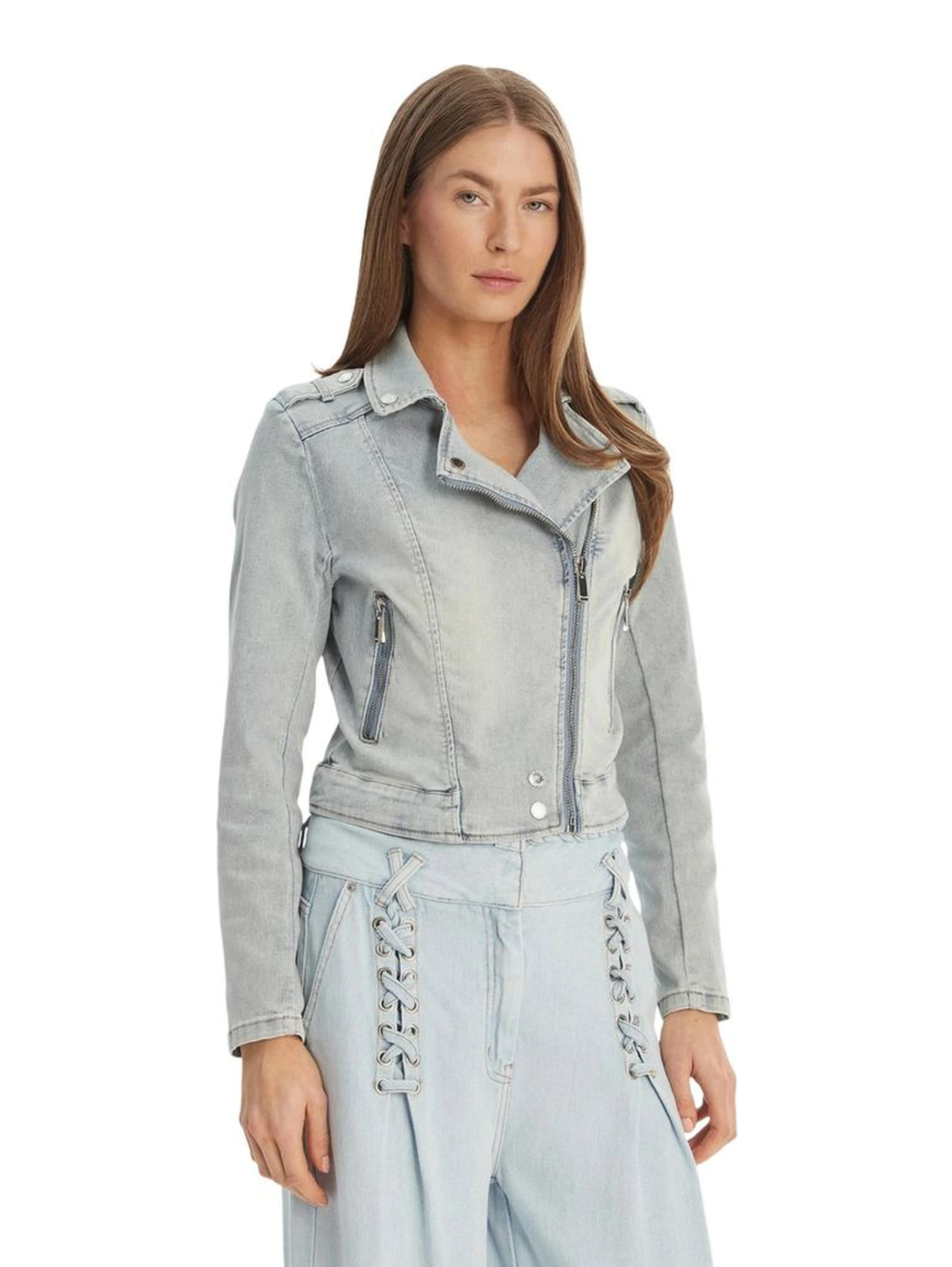 Light Blue Cotton Denim Jacket