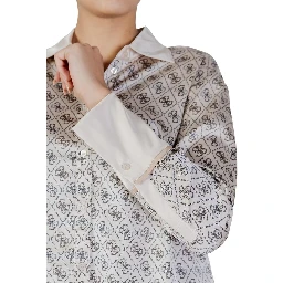 Beige Polyester Blouse