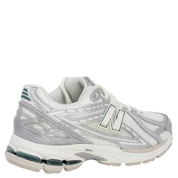 Silver Fabric Athletic Sneakers