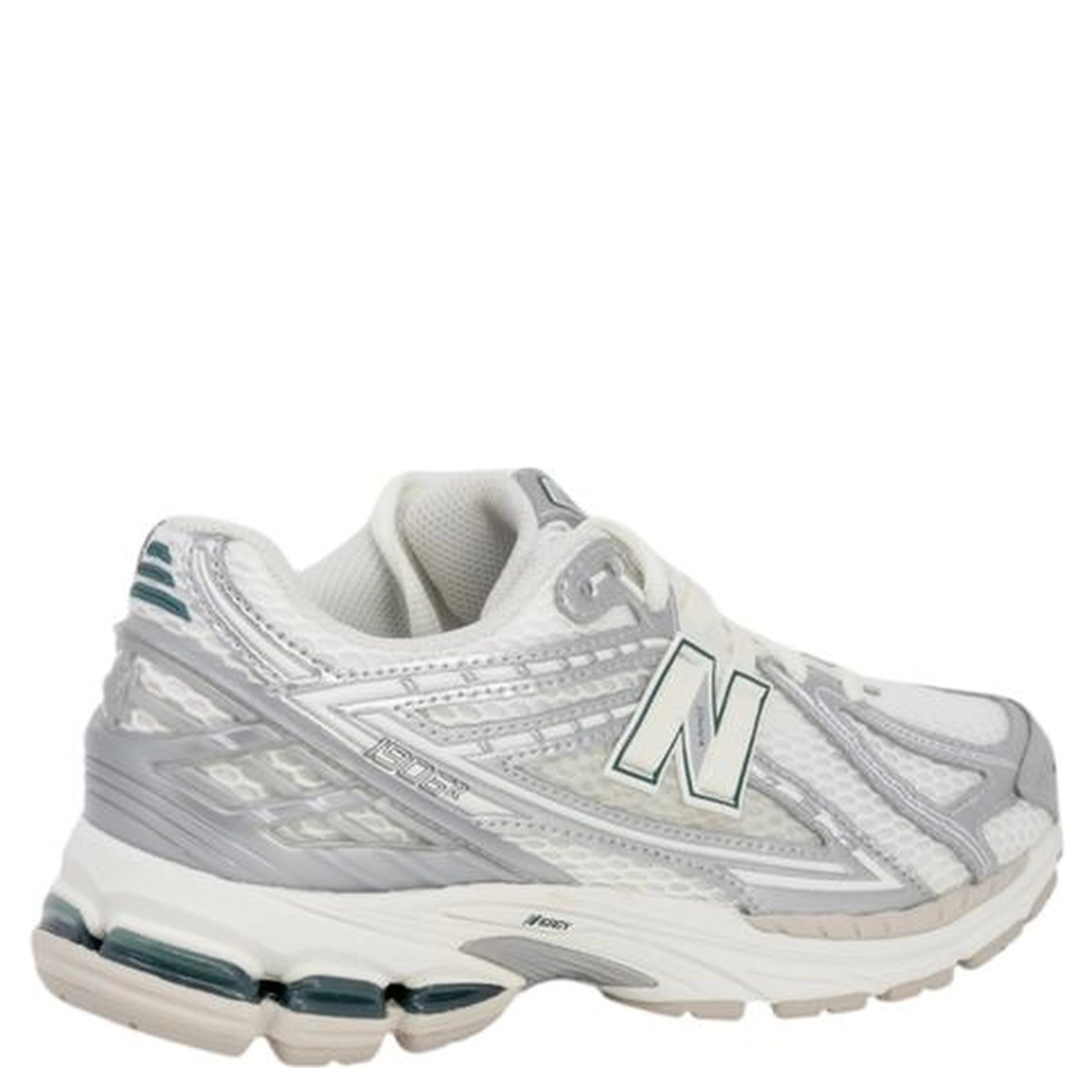 Silver Fabric Athletic Sneakers