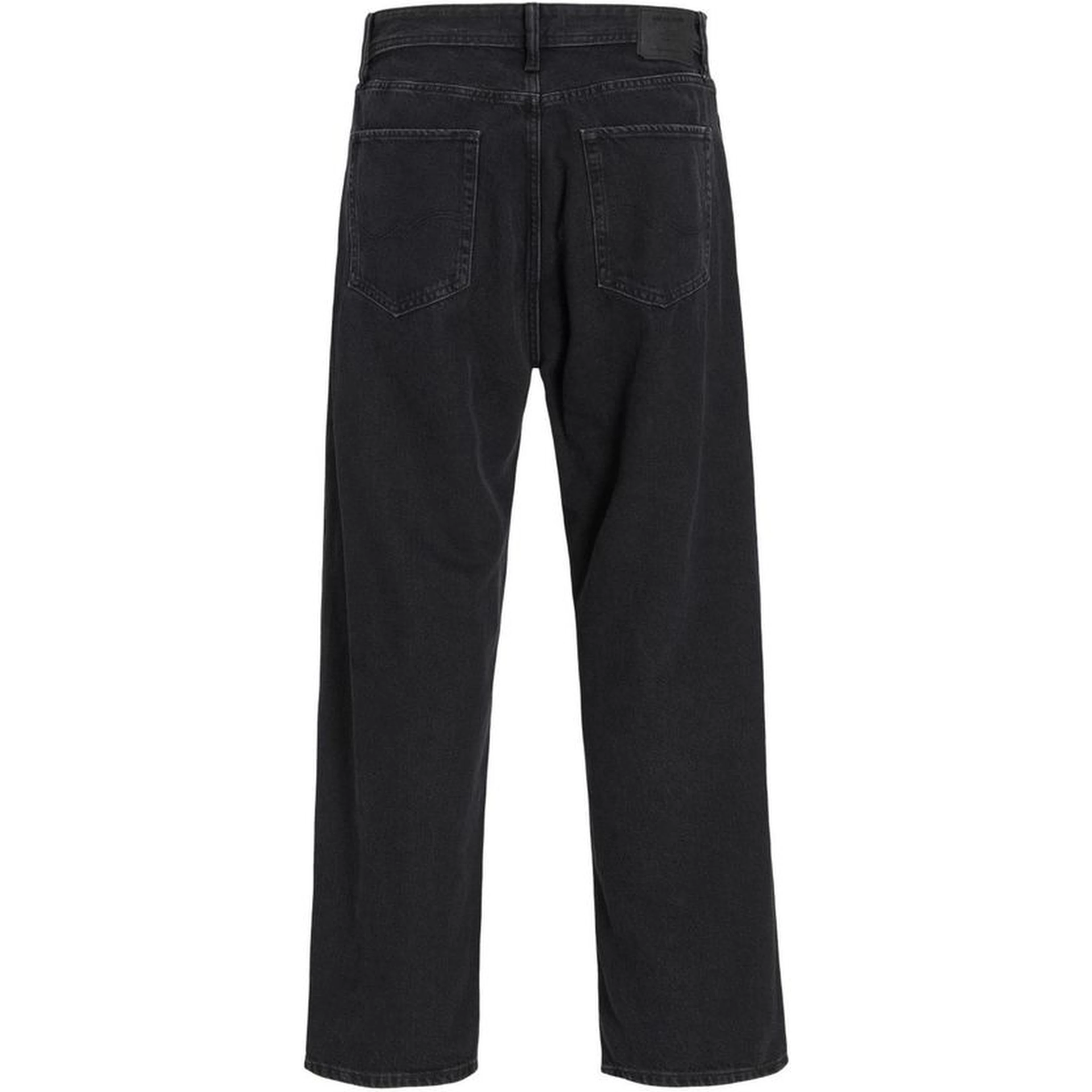 Black Cotton Relaxed Fit Jeans