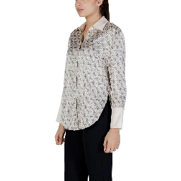 Beige Polyester Blouse