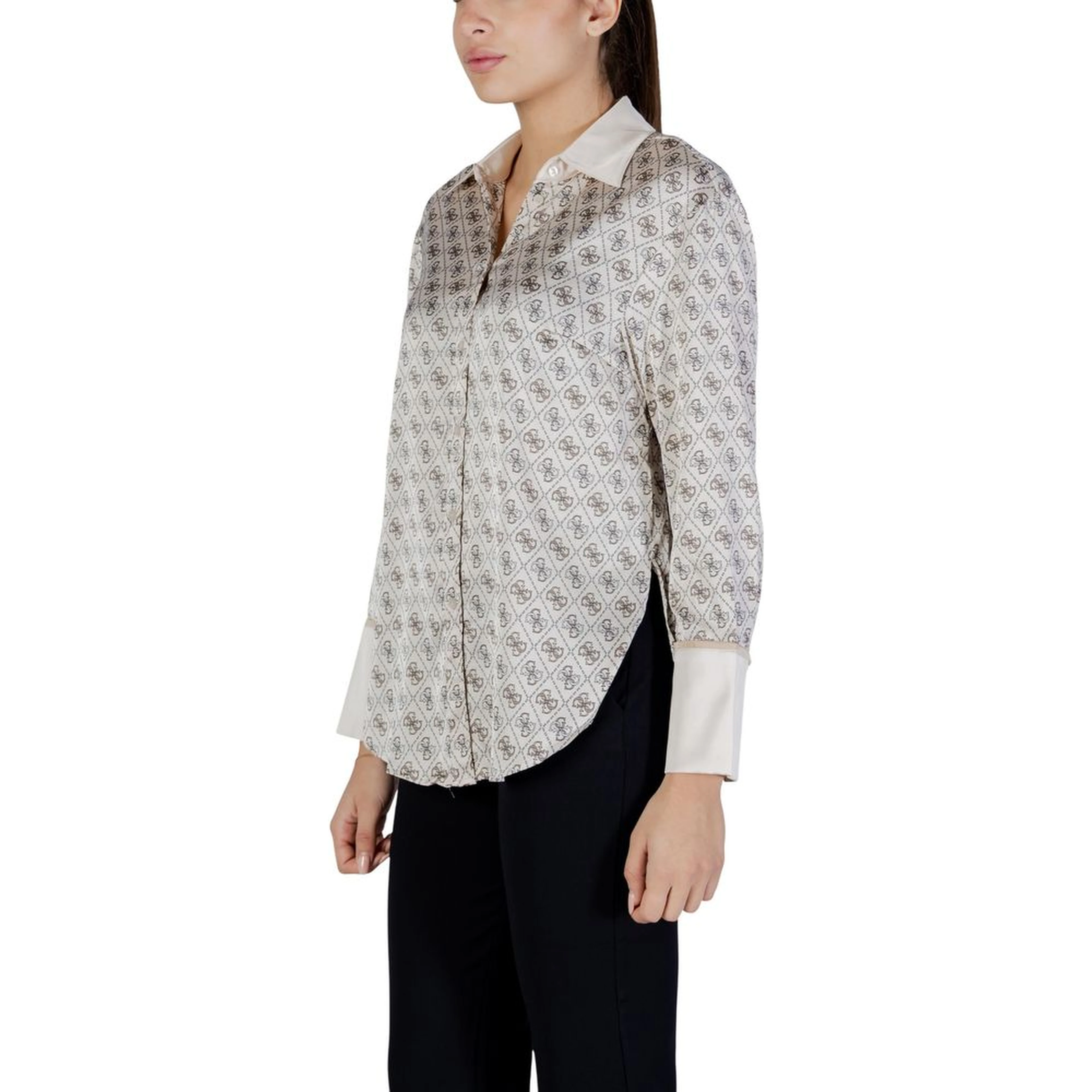 Beige Polyester Blouse