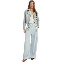 Light Blue Cotton Denim Jacket