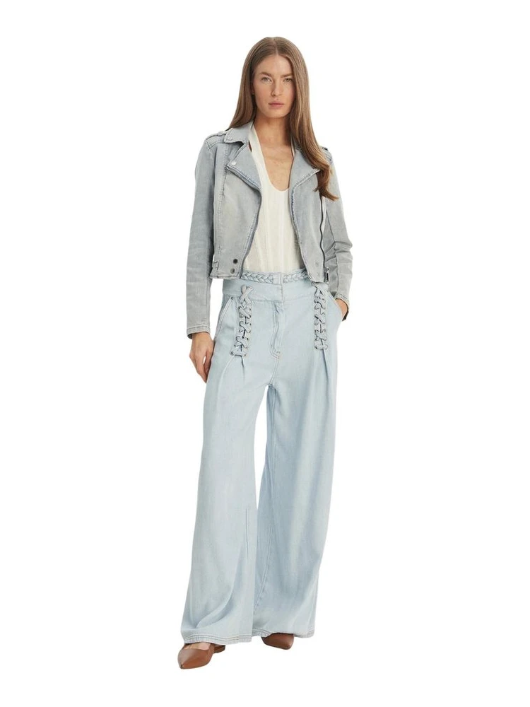 Light Blue Cotton Denim Jacket alternative