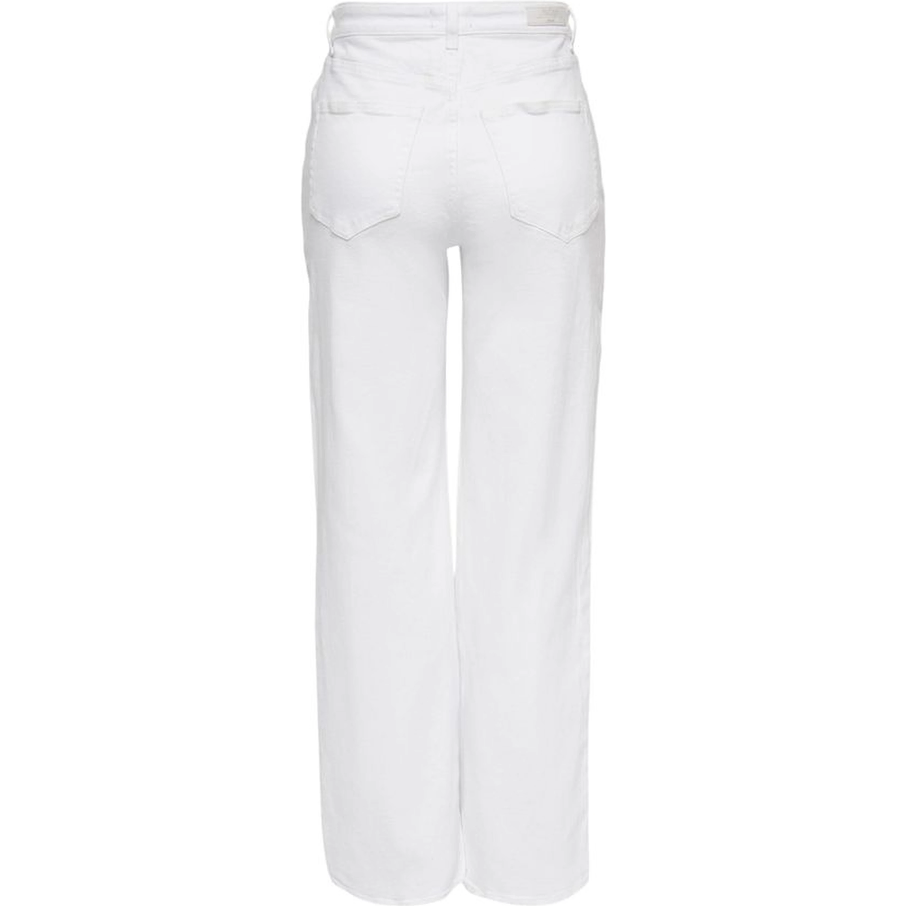 White Cotton Relaxed Fit Jeans