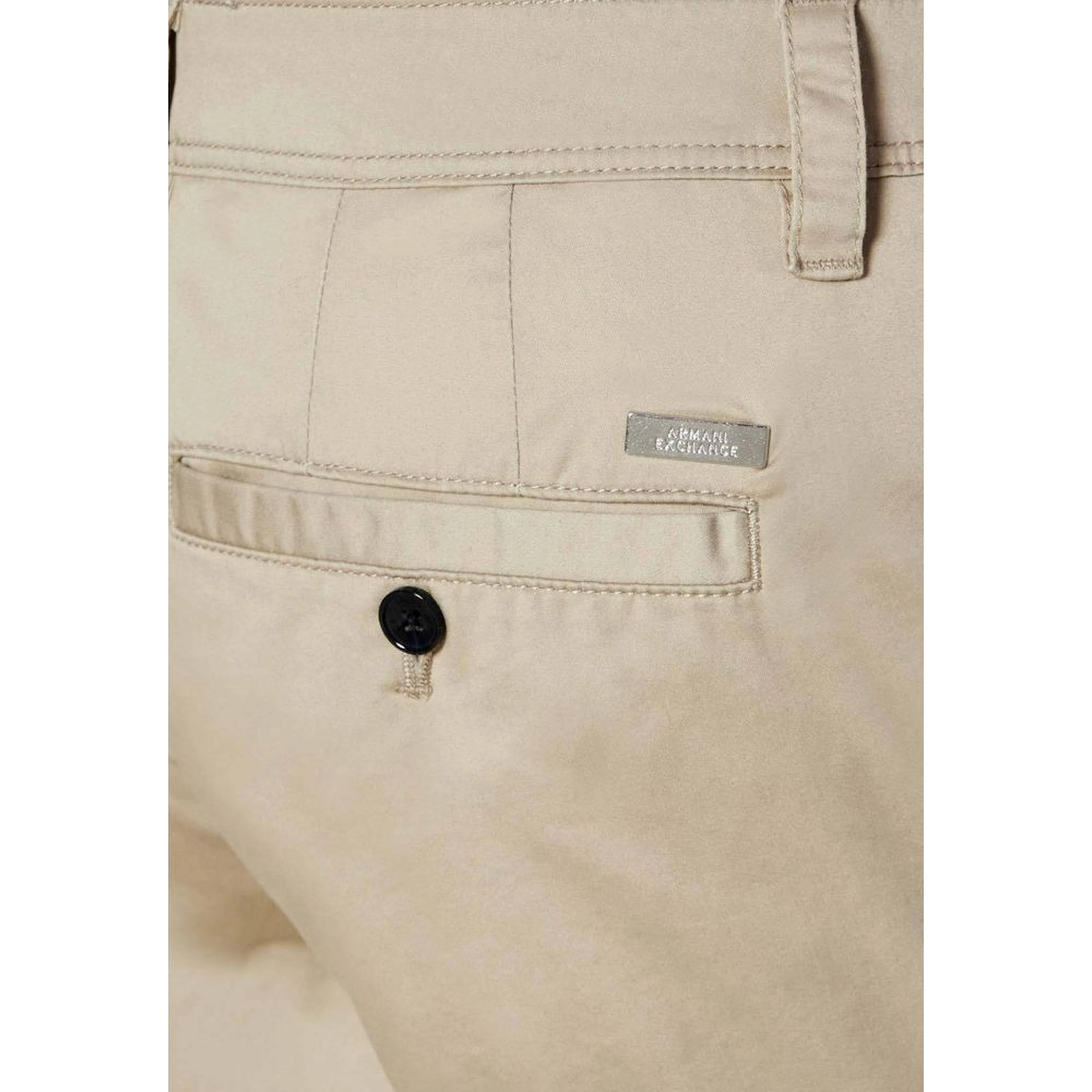 Beige Cotton Bermuda Shorts