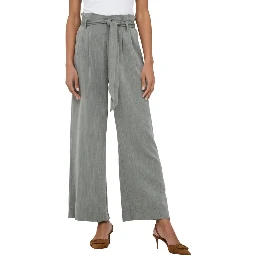 Bicolor Viscose Casual Pants