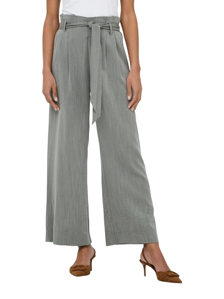 Bicolor Viscose Casual Pants