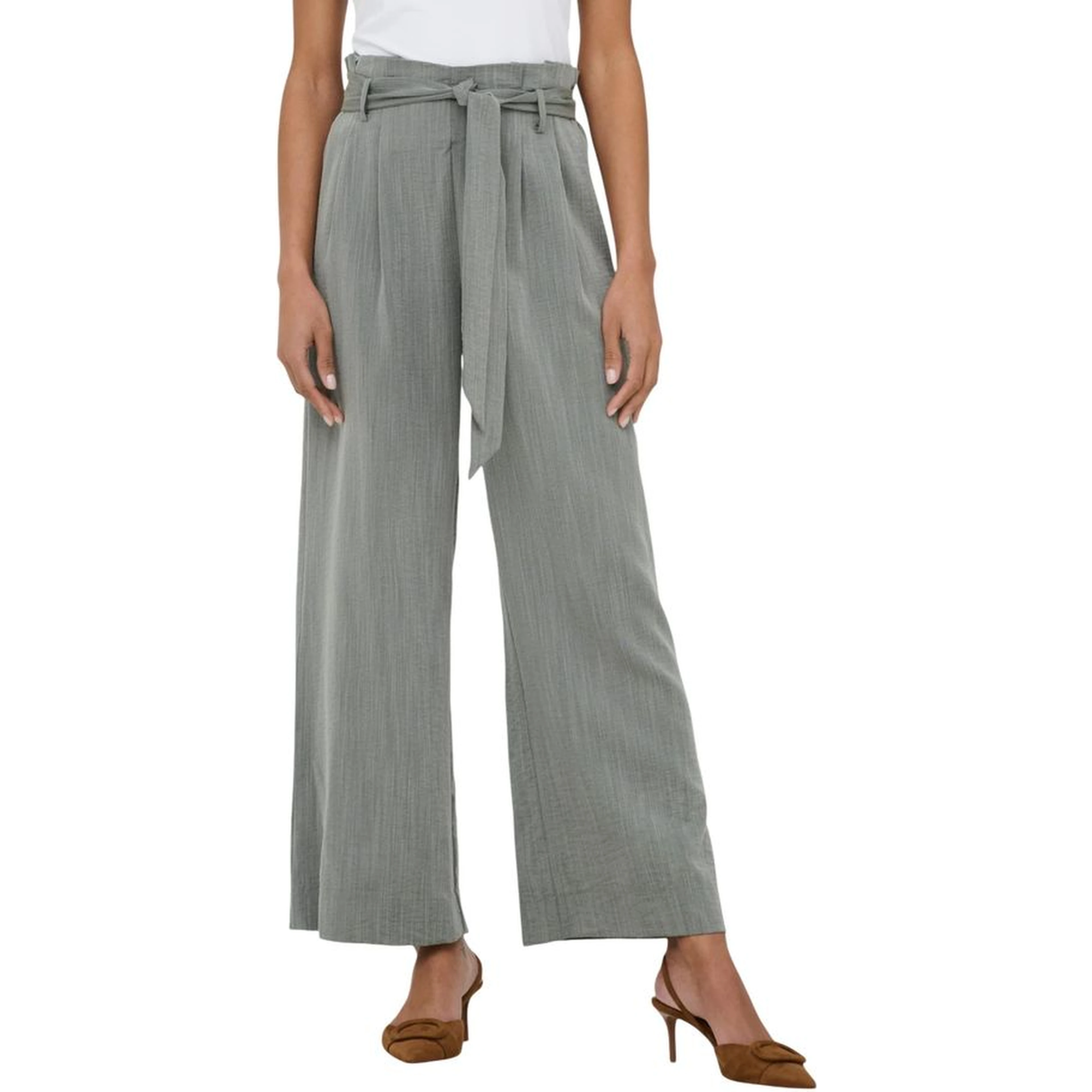 Bicolor Viscose Casual Pants