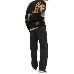 Black Cotton Relaxed Fit Jeans