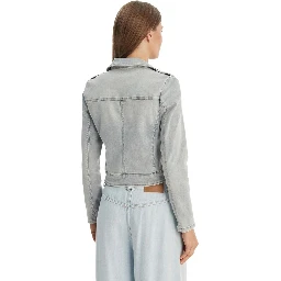 Light Blue Cotton Denim Jacket