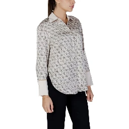 Beige Polyester Blouse