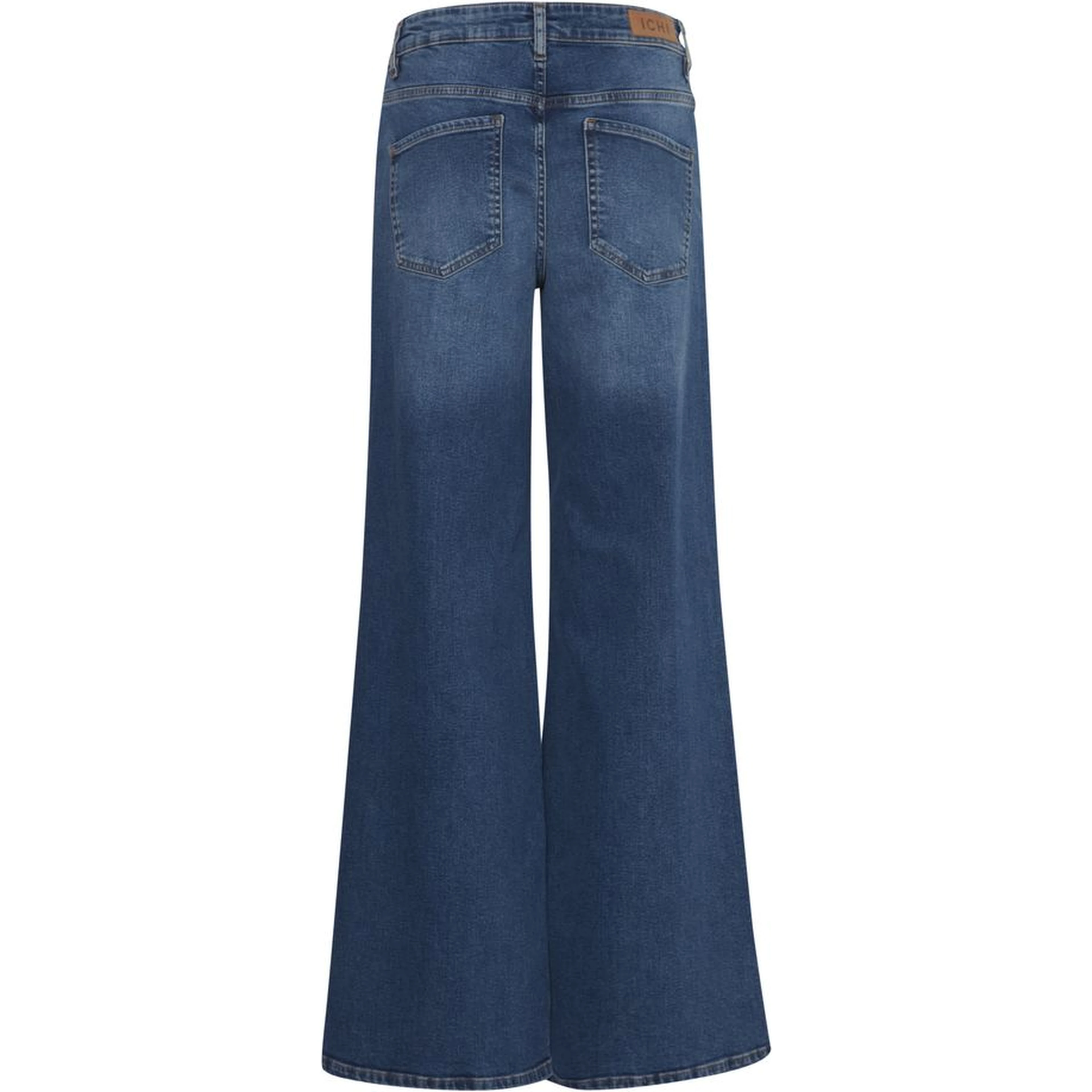 Blue Cotton Bootcut Jeans
