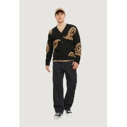 Black Cotton Relaxed Fit Jeans
