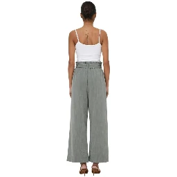 Bicolor Viscose Casual Pants