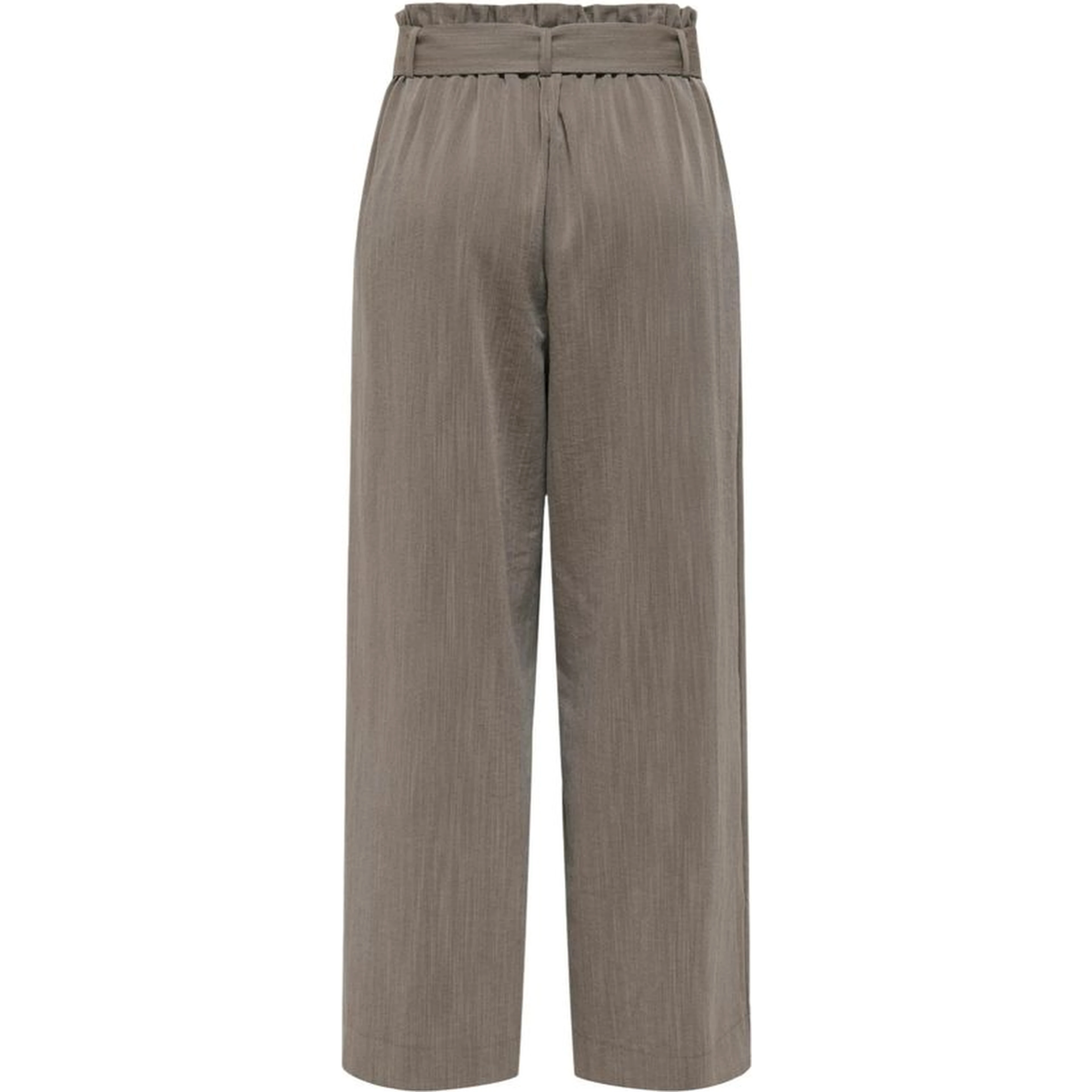 Beige Viscose Casual Pants