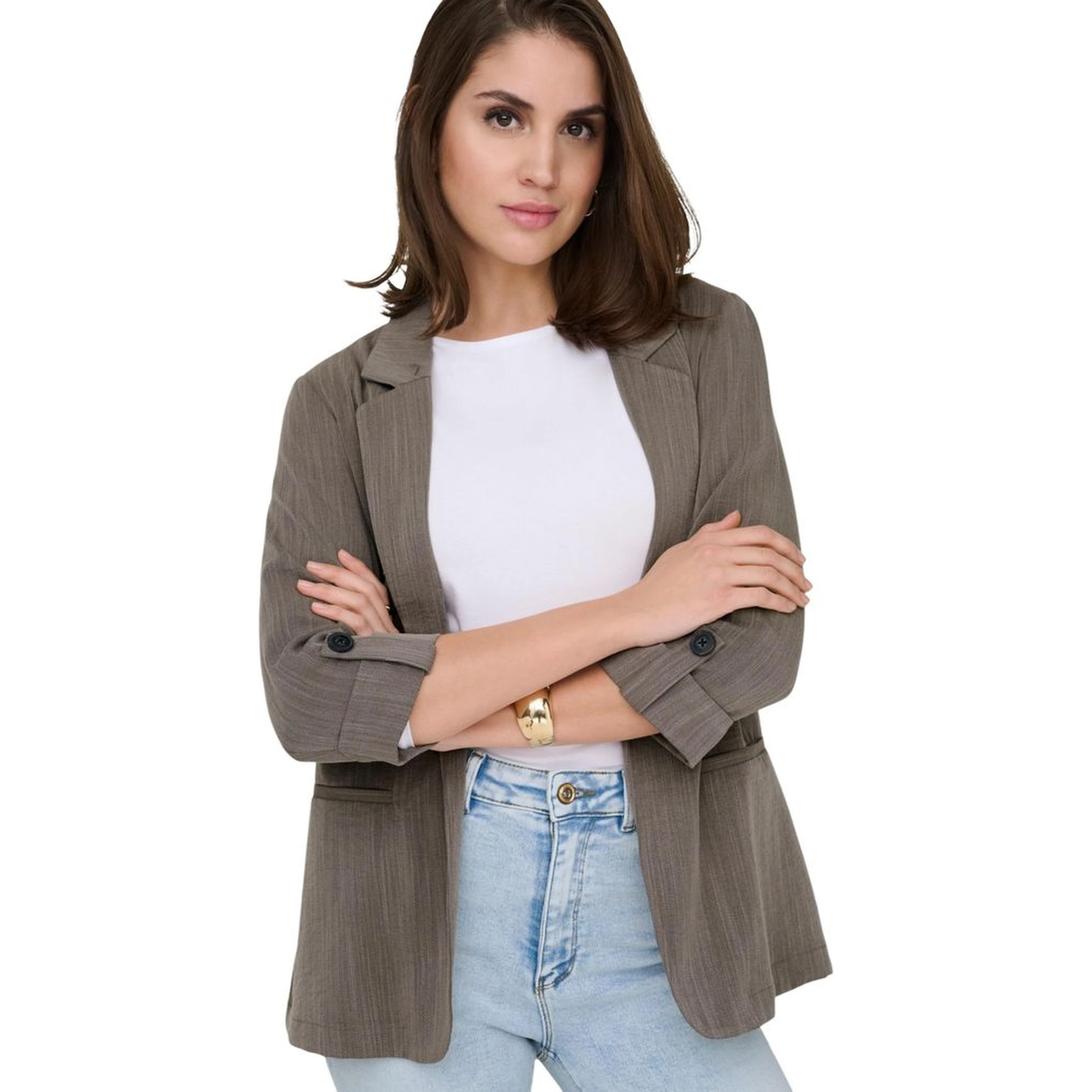 Beige Viscose Blazer