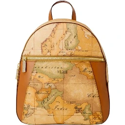 Beige Cotton Backpack