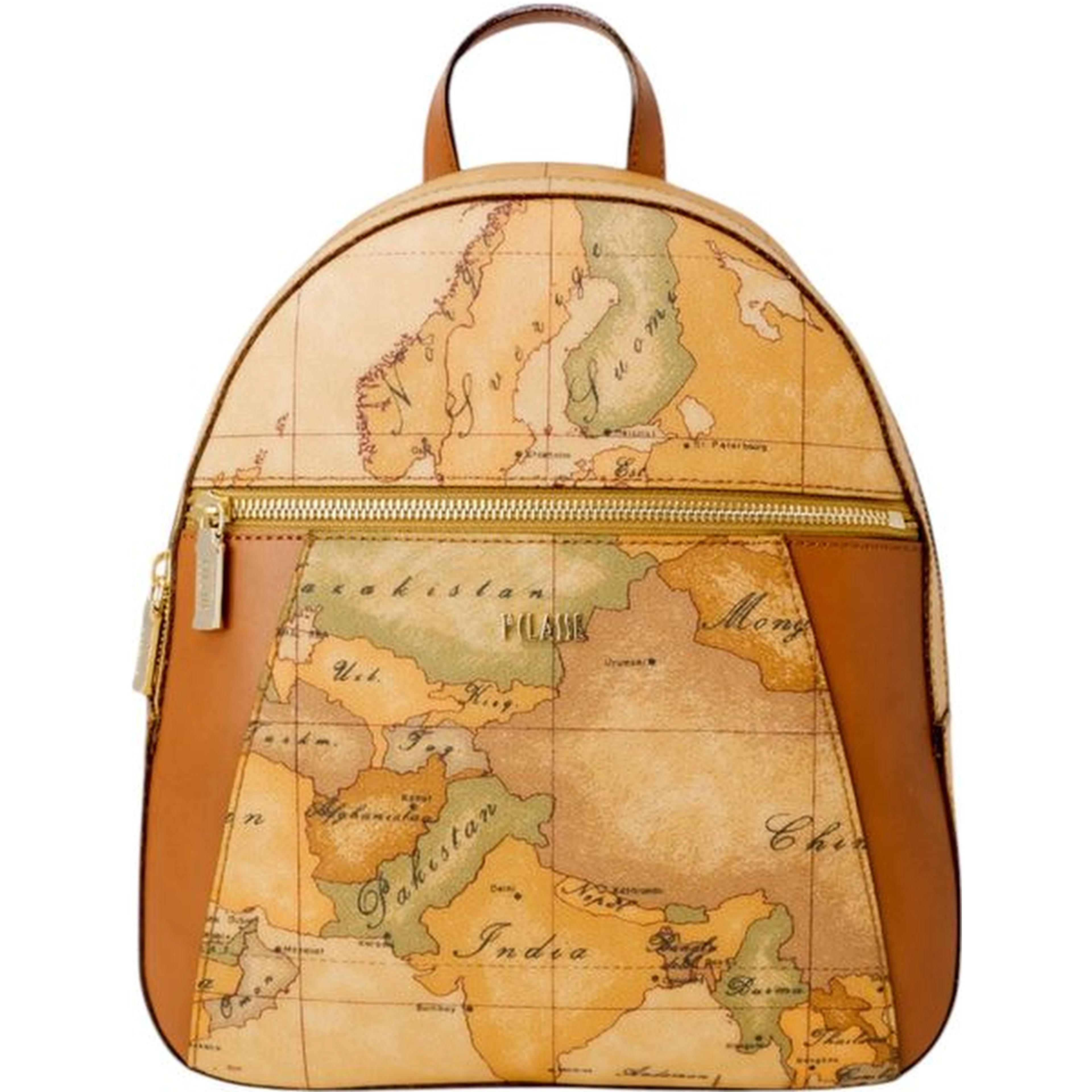 Beige Cotton Backpack