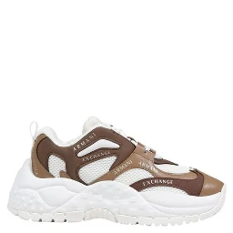 Bicolor Polyester Chunky Sneakers