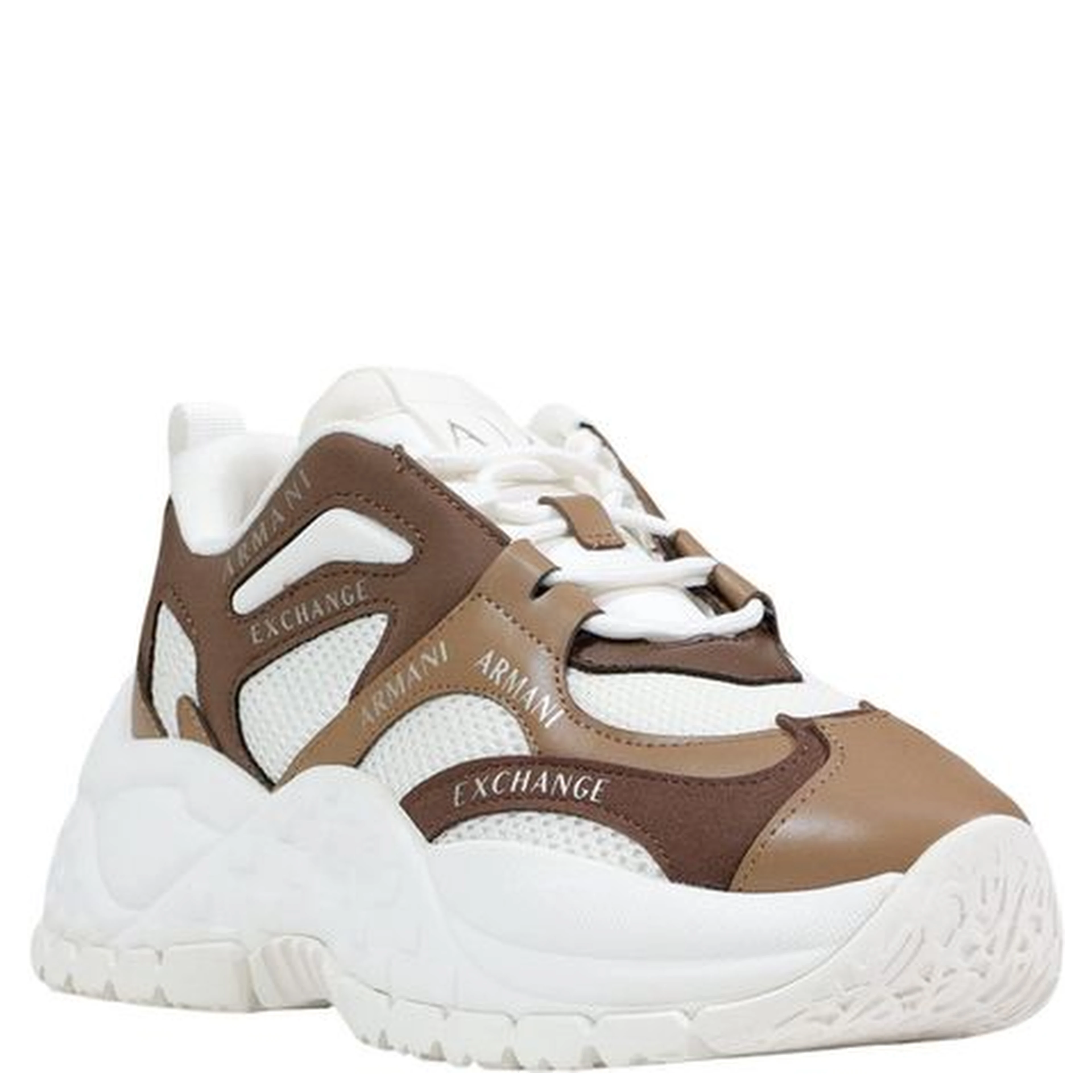 Bicolor Polyester Chunky Sneakers