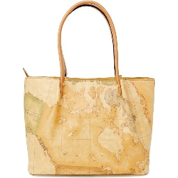 Beige Leather Handbag