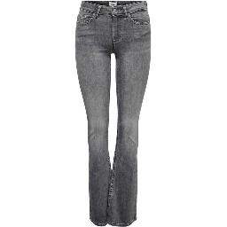 Gray Cotton Skinny Jeans