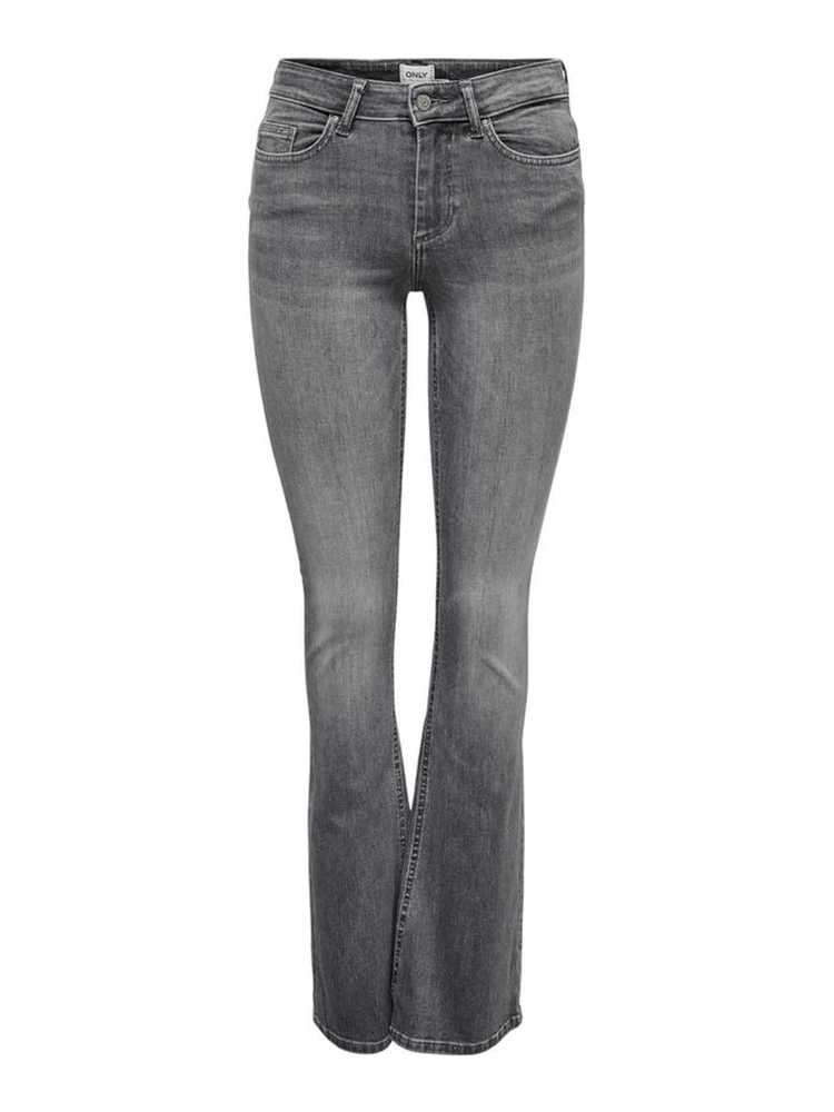 Gray Cotton Skinny Jeans